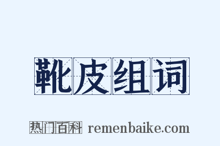 靴皮组词是什么意思的图片